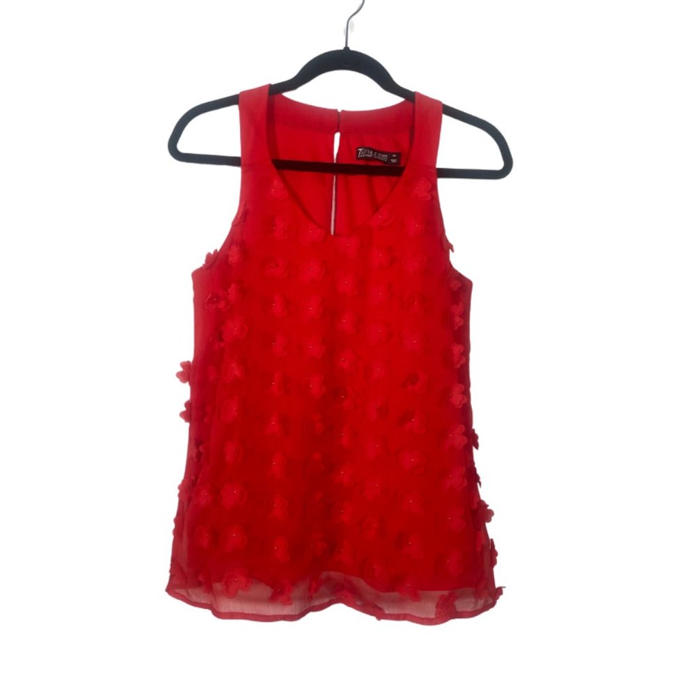 7th Avenue Design Studio New York & Company • Sleeveless Top • Red • Size XS